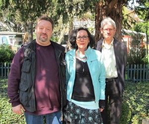 Michael Stelter, Ute Carstens und Lorenz Möhrmann von der Teestube Soltau.